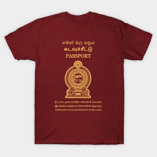 Sri Lanka passport T-Shirt